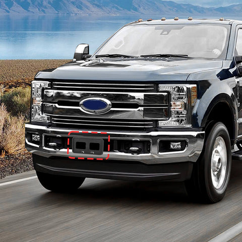 For 2011-2016 Ford F250/F350/F450/F550 Front Bumper License Plate Frame Bracket