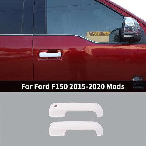 For 2015-2020 Ford F150 Exterior Car Door Handle Shell Cover Trim (2 pcs)