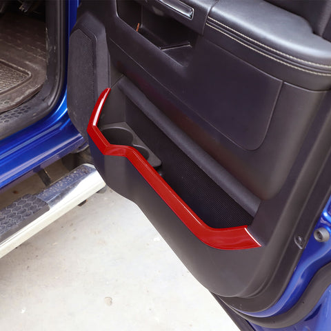 For 2010-2017 Dodge RAM Interior Front Door Storage Box Cover Trim Strips