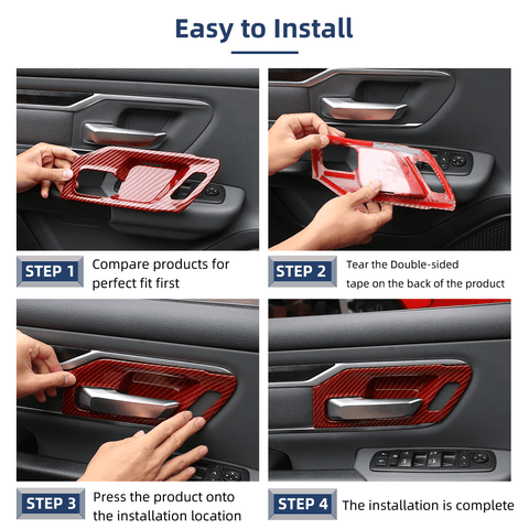 For 2018+ Dodge Ram TRX Inner Door Handle Bowl Cover Trim