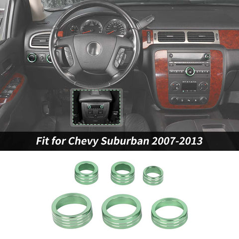 Console Switch Adjust Knob Trim Ring For Chevy Suburban/Silverado/Avalanche/Tahoe/YUKON 2007-2013 Accessories | CheroCar