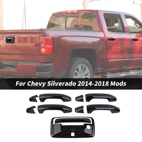 For 2014-2018 Chevy Silverado/GMC Sierra 10 x Door Handle & Tailgate Cover Trim Kit