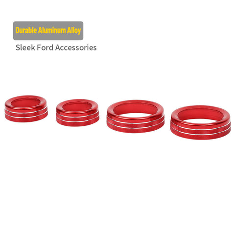 For 2021+ Ford F150 Interior Center Console Air Conditioner Audio Volume Switch Knob Trim