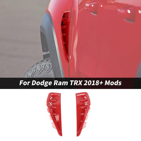 For 2018+ Dodge RAM Side Fender Vent Intak Cover Trim