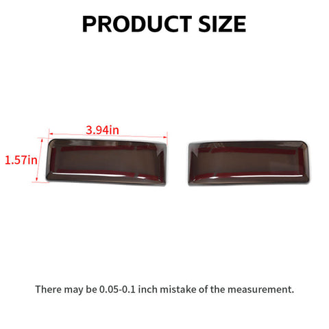 For 2021+ Ford F150 Rearview Mirror Turn Signal Light Decor Lamp Trim Smoked Black