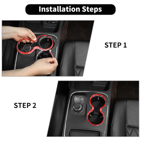 Gear Shift Cup Holder Inner Cover Trim For Dodge Durango 2011+ Accessories | CheroCar