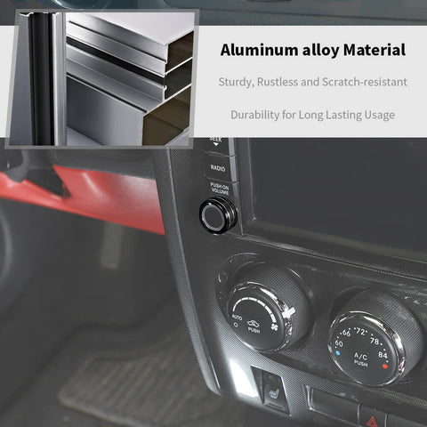 For 2009-2014 Dodge Challenger Center Console Navigation Switch Knob Trim Ring