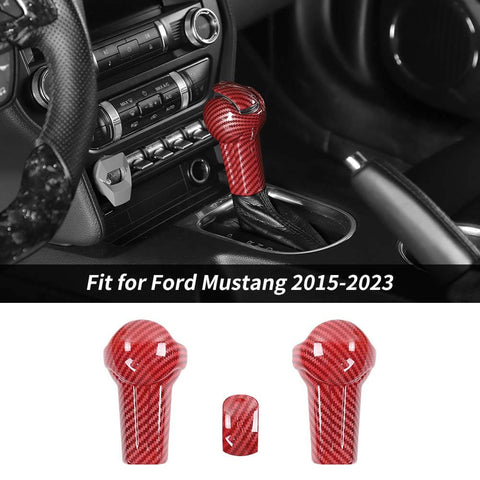 For 2015-2023 Ford Mustang Gear Shift Knob Cover Trim