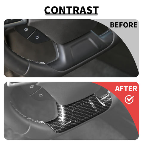 For 2017+ Chevrolet Camaro Steering Wheel Lower Decor Cover Trim Bezels