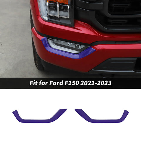 For 2021-2023 Ford F150 Front Fog Light Lamp Eyebrow Decor Cover Trim