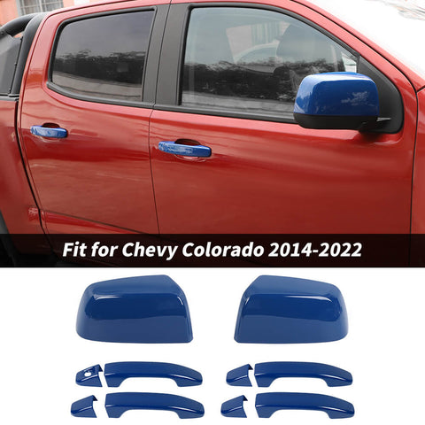 For 2014-2022 Chevy Colorado/GMC Canyon 10 x Rearview Side Mirror Door Handle Cover Trim