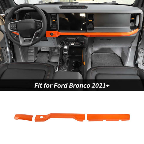 Center Console Dashboard Cover Decor Trim Strip for Ford Bronco 2021+｜CheroCar