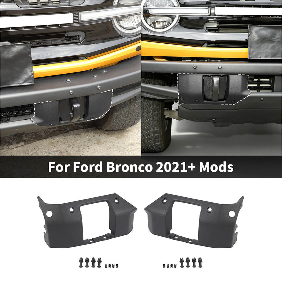 For 2021+ Ford Bronco Front Bumper Cover Spacer Panel Plate Trim Cover