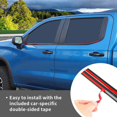 For 2019+ Chevy Silverado/GMC Sierra Window Bottom Sill Strip Moldings Trim