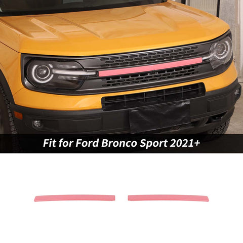 Front Grille Grill Inserts Cover Trim Strips For Ford Bronco Sport 2021+ Accessories | CheroCar