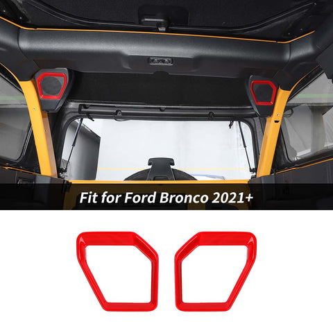 Car Rear Trunk Speaker Decor Frame Panel Trim Cover For Ford Bronco 2021+ Accessories | CheroCar