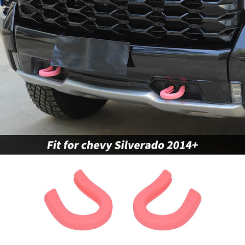 For 2014+ Chevy Silverado/GMC SIERRA Front Trailer Bumper Track Tow Hook Protector Cover