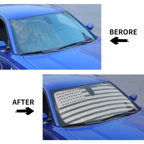 Front Windshield Sunshade Sun Heat Protector Sun Visor For Dodge Charger 2011+ Accessories | CheroCar