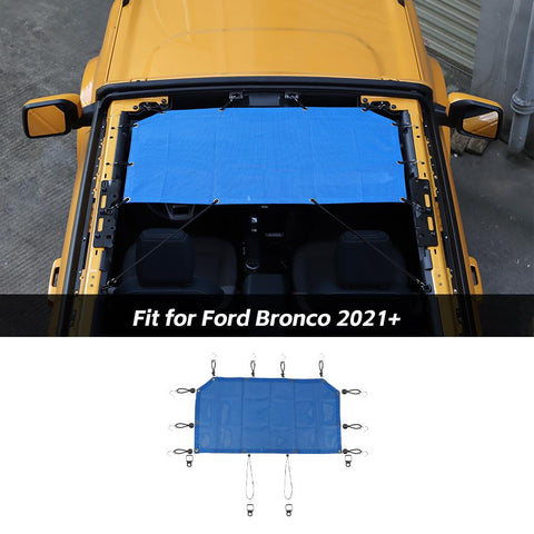 Front Door Heat Mesh Sun Shade Top Insulation Net Cover For Ford Bronco 2021+ Accessories | CheroCar