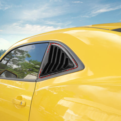 For 2008-2015 Chevy Camaro Rear Window Louvers Air Vent Cover Blinds Trim