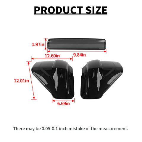 For 2014-2023 4Runner High Brake Light &Taillight Lamp Cover Trim Kit