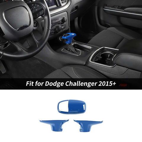 For 2015+ Dodge Challenger Interior Kit Decoration Trim Cover Blue