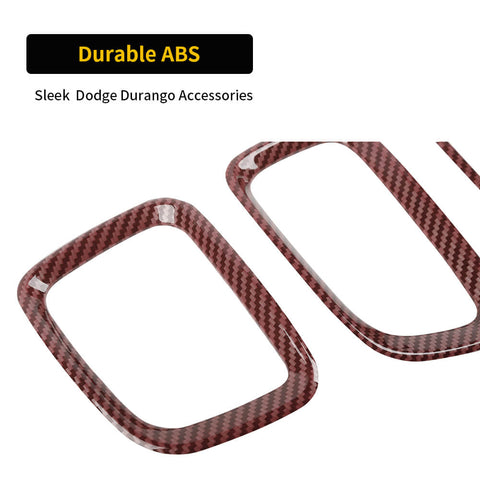 For 2014-2020 Dodge Durango Interior Center Console Dash Set Decor Cover Trims Kit