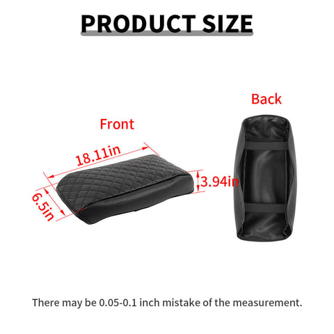 For 2011+ Dodge Durango Leather Armrest Box Protector Decor Cover Trim