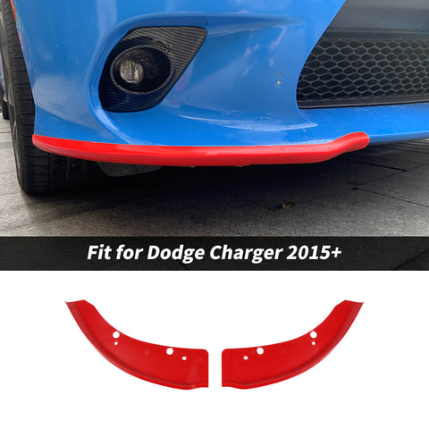 For 2015+ Dodge Charger SRT Front Bumper Lip Splitter Protector Cover Trim