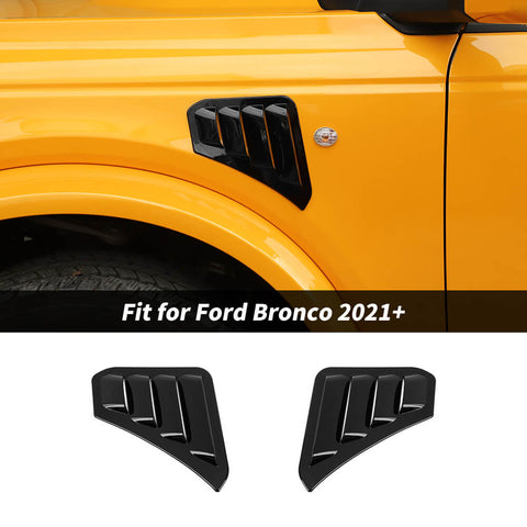 For 2021+ Ford Bronco Leaf Plate Air Vent Outlet Cover Trim Moldings