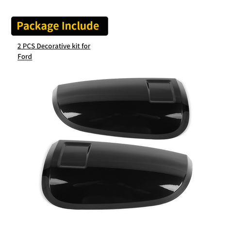 For 2024+ Ford F150 Tail Light Taillight Rear Light Garnish Cover Trim   Blackened(SmokedBlack)