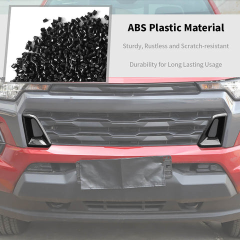 For 2024+ Chevy Colorado Front Bumper Grille Air Outlet Cover Trim