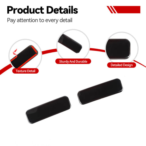 For 2021+ Ford Bronco Sport Smoked Black Rear Fog Light Lamp Guard Protector Cover Trim