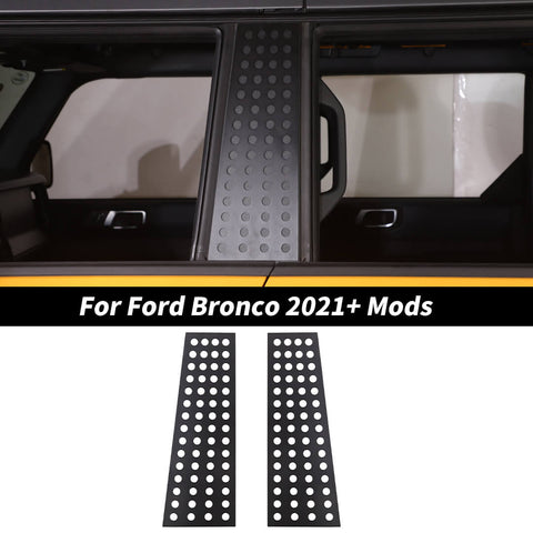For 2021+ Ford Bronco Window Pillar Post Decor Sticker Cover Trim Decor