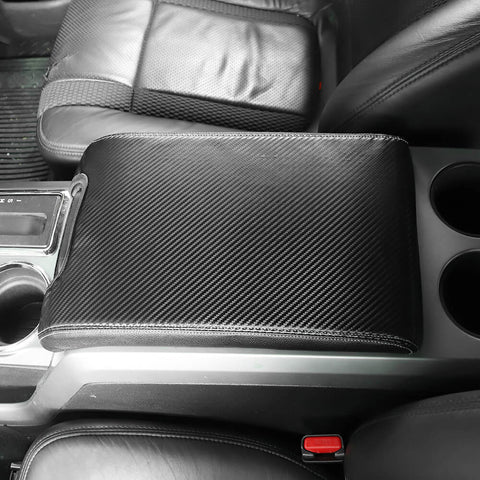 For 2009-2014 Ford F150 Center Armrest Box Cover Leather Pad Mats Trim