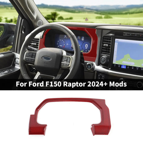 For 2024+ Ford F150 Raptor Dashboard Instrument Display Panel Trim Cover Decor
