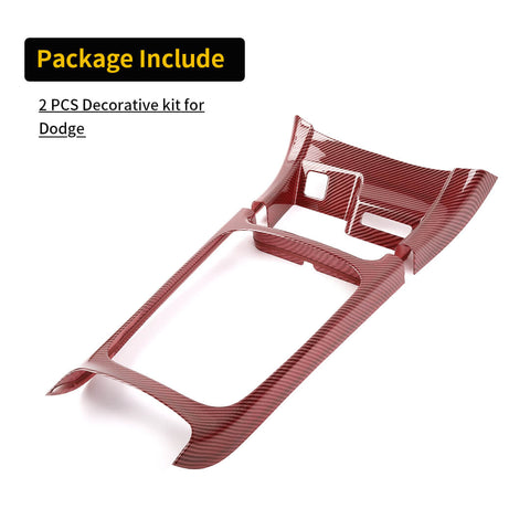 For 2014-2020 Dodge Durango Center Console Gear Shift Panel Cover Trim