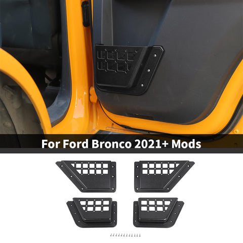 For 2021+ Ford Bronco Interior Front & Rear Door Mesh Storage Box