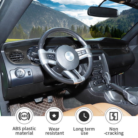 For 2010-2013 Ford Mustang Interior Center Console Trim Cover Kit