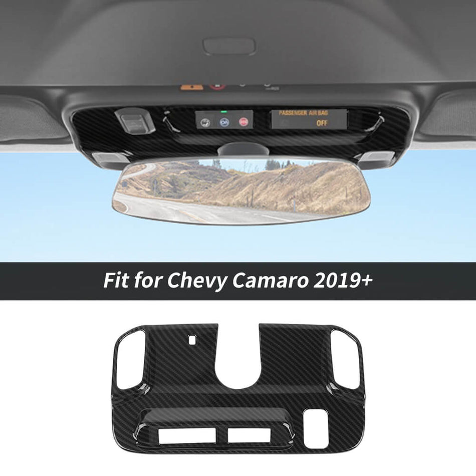 For 2019+ Chevy Camoro Carbon Fiber Roof Reading Lamp Light Panel Cover Trim B Style