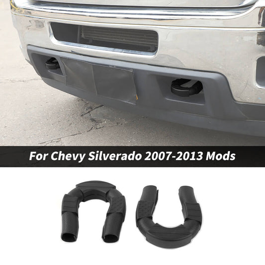For 2007-2013 Chevy Silverado Front Bumper Tow Hook Trailer Cover Trim