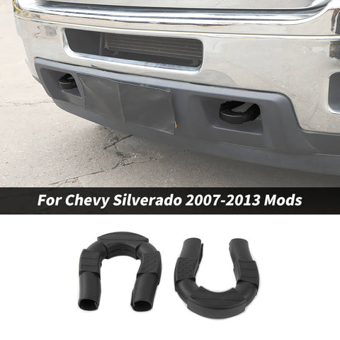 For 2007-2013 Chevy Silverado Front Bumper Tow Hook Trailer Cover Trim