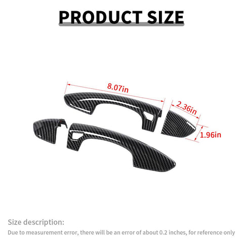 For 2015-2023 Ford Mustang Car Door Handle Cover Trim Overlay Shell