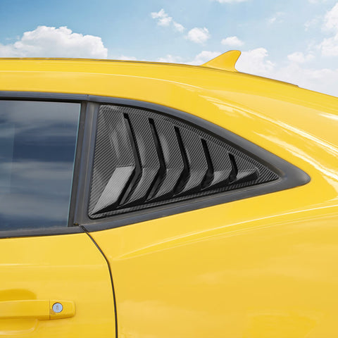 For 2008-2015 Chevy Camaro Rear Window Louvers Air Vent Cover Blinds Trim
