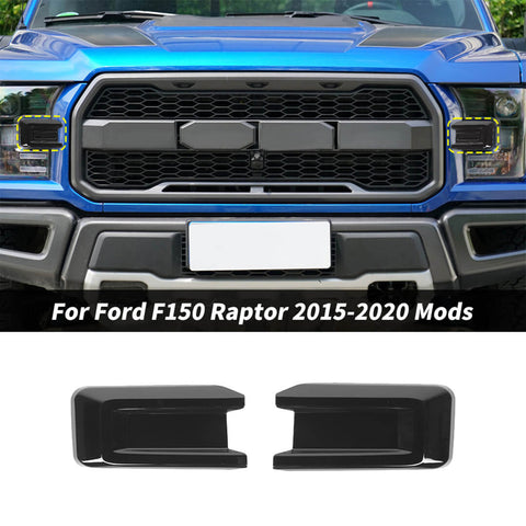 For 2015-2020 Ford F150 Raptor Front Bumper Headlight Grille Side Cover Trim