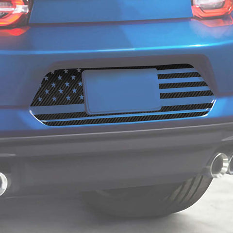 Rear License Plate Sticker Decal Cover For Chevy Camaro 2017+ US Flag Accessories | CheroCar