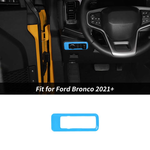 Front Control Headlight Switch Panel Cover Trim For Ford Bronco/Bronco Sport 2021+/Mustang 2024+ Accessories | CheroCar