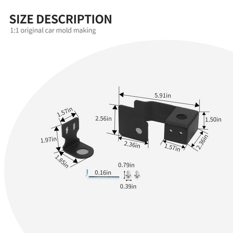 Left & Right Side Tailgate Antenna Mounting Bracket Trim For Dodge Ram 2011-2017 Accessories | CheroCar