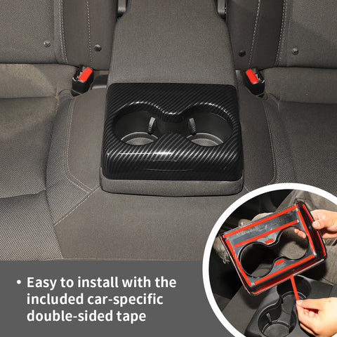 For 2011+ Dodge Charger/300/300C Rear Seat Armrest Cup Holder Trim Cover
