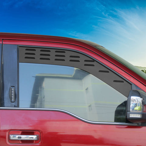 For 2015+ Ford F150 Rear Window Glass Louver Air Vent Panel Trim